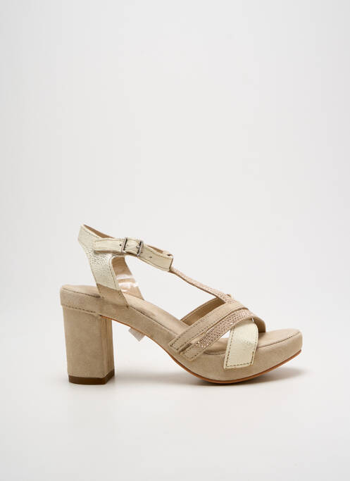Sandales/Nu pieds beige KHRIO pour femme