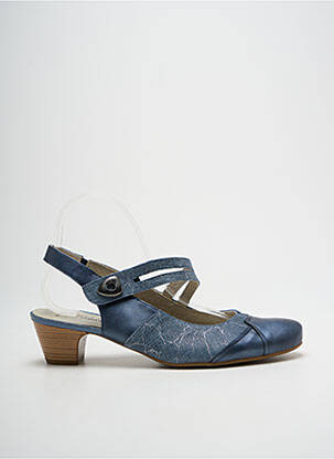 Sandales/nu pieds talon bottier talon de 4 à 6cm bleu J.METAYER femme
