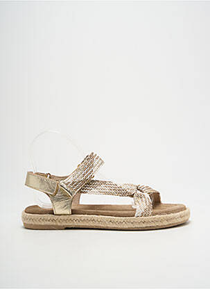 Sandales/nu pieds bout ouvert talon plat jusqu'à 3cm or REQINS femme