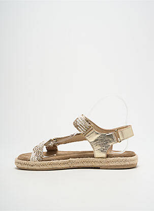 Sandales/nu pieds bout ouvert talon plat jusqu'à 3cm or REQINS femme