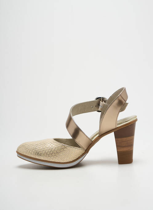 Sandales/nu pieds talon aiguille talon de 7 à 9cm or J.METAYER femme
