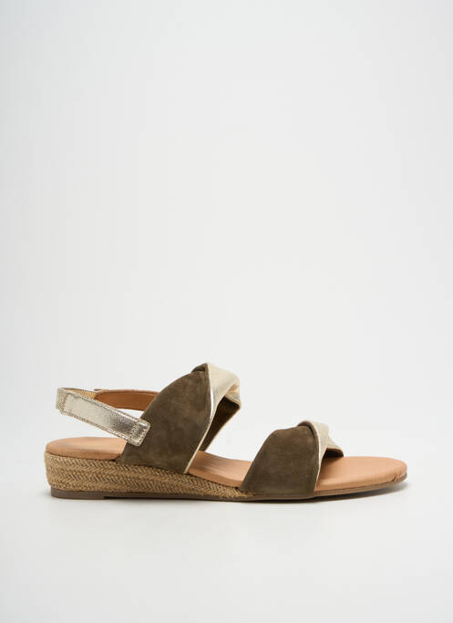 Sandales/nu pieds tissage satiné talon plat jusqu'à 3cm or WE DO femme