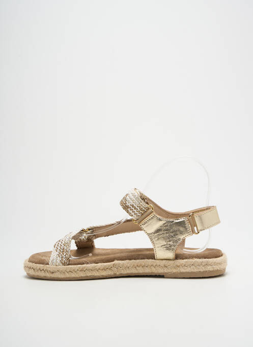 Sandales/nu pieds bout ouvert talon plat jusqu'à 3cm or REQINS femme