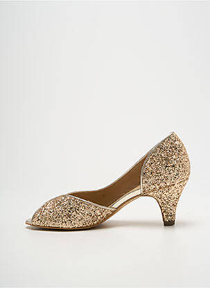 Escarpins type de semelle amortissante talon de 4 à 6cm or QOO TUM femme