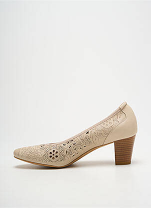 Escarpins talon bottier talon de 4 à 6cm beige QOO TUM femme