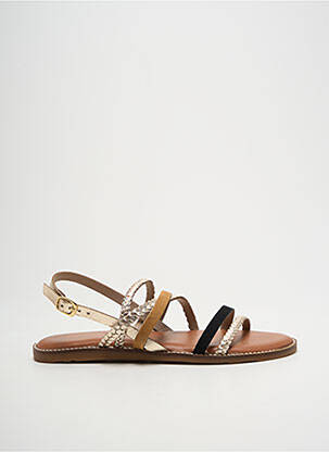 Sandales/nu pieds tissage satiné talon plat jusqu'à 3cm or L'ATELIER TROPÉZIEN femme