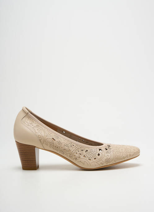 Escarpins beige QOO TUM pour femme