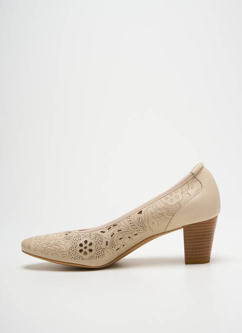 Escarpins beige QOO TUM pour femme