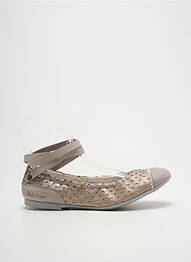 Ballerines bout rond talon plat jusqu'à 3cm gris IKKS femme