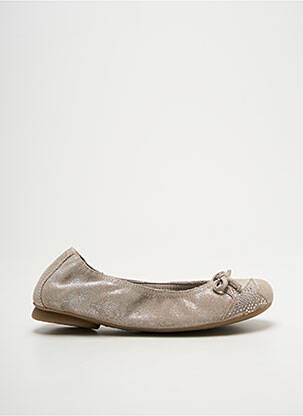 Ballerines strass bout rond beige REQINS fille