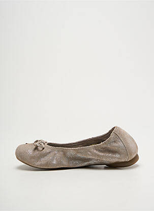 Ballerines strass bout rond beige REQINS fille