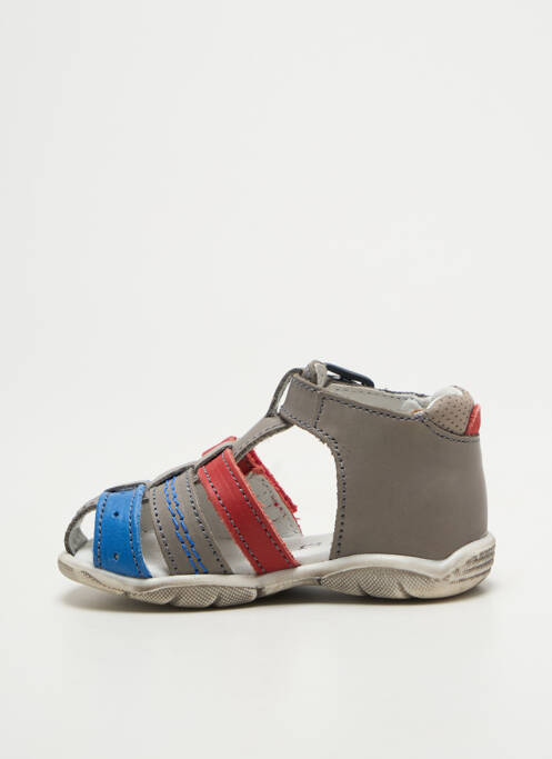 Sandales/nu pieds fermeture boucle(s) bout rond gris GBB garcon