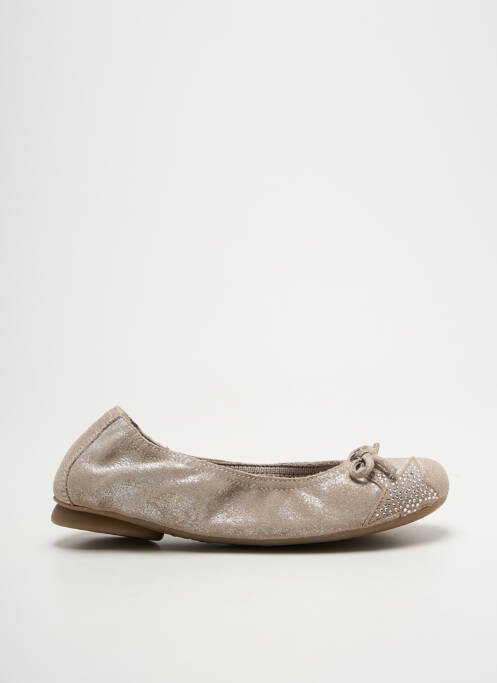 Ballerines strass bout rond beige REQINS fille