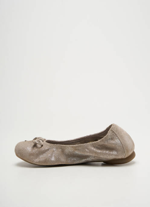 Ballerines strass bout rond beige REQINS fille