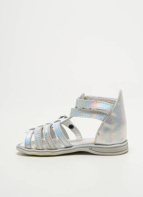 Sandales/Nu pieds argent GBB pour fille