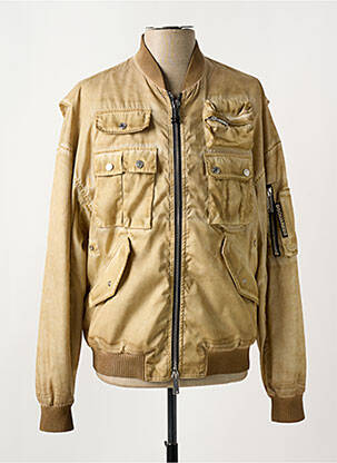 Blouson tissage imperméable beige DSQUARED2 homme