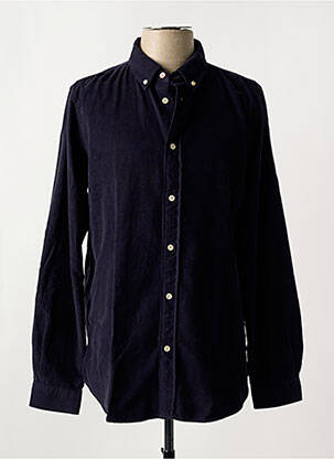 Chemise manches longues coupe droite bleu PAUL SMITH homme