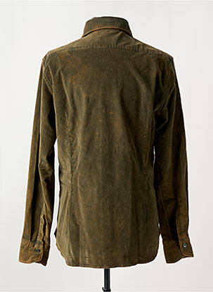 Chemise manches longues coupe droite vert TINTORIA MATTEI 954 homme