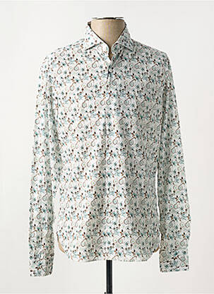 Chemise manches longues imprimé fleurs bleu ORIAN homme