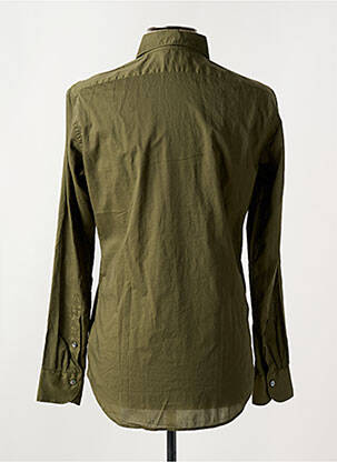 Chemise manches longues coupe cintrée vert BAGUTTA homme