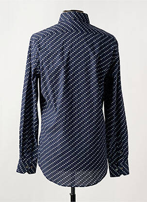 Chemise manches longues imprimé fantaisie bleu PAL ZILERI homme