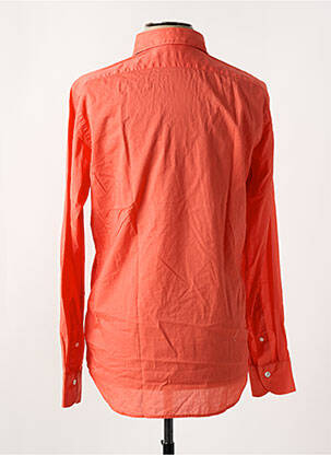 Chemise manches longues coupe cintrée orange BAGUTTA homme