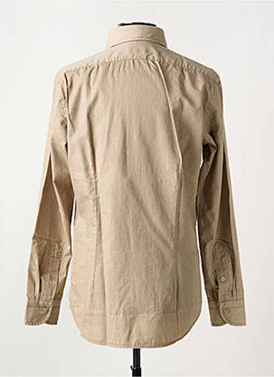 Chemise manches longues coupe cintrée marron BAGUTTA homme