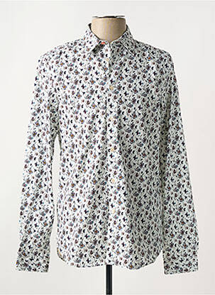 Chemise manches longues imprimé fleurs blanc PAUL SMITH homme