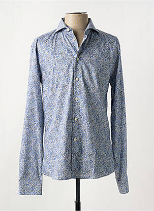 Chemise manches longues coupe cintrée bleu ETON homme
