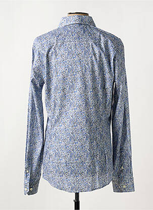 Chemise manches longues coupe cintrée bleu ETON homme