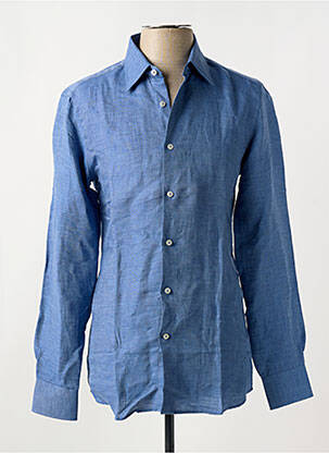 Chemise manches longues coupe cintrée bleu PAL ZILERI homme