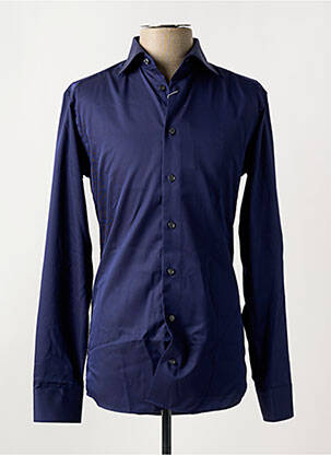 Chemise manches longues coupe cintrée bleu ETON homme