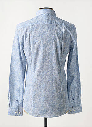Chemise manches longues imprimé fantaisie bleu OLIVIER STRELLI homme