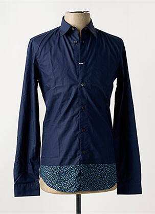 Chemise manches longues coupe cintrée bleu PAUL SMITH homme