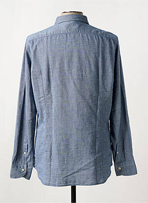 Chemise manches longues fermeture boutonnée sur le devant bleu TINTORIA MATTEI 954 homme