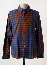Chemise manches longues imprimé carreaux bleu PAUL SMITH homme