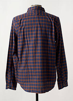 Chemise manches longues imprimé carreaux bleu PAUL SMITH homme