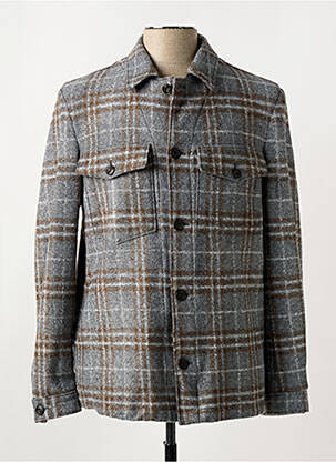 Chemise manches longues poches gris L.B.M.1911 homme