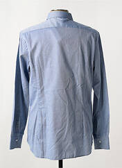 Chemise manches longues bleu CALIBAN pour homme seconde vue