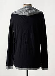 T-shirt noir MAJESTIC FILATURES pour homme seconde vue