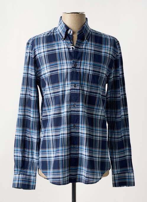 Chemise manches longues coupe cintrée bleu ASPESI homme
