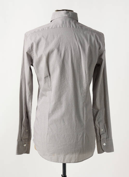 Chemise manches longues imprimé fantaisie gris BAGUTTA homme