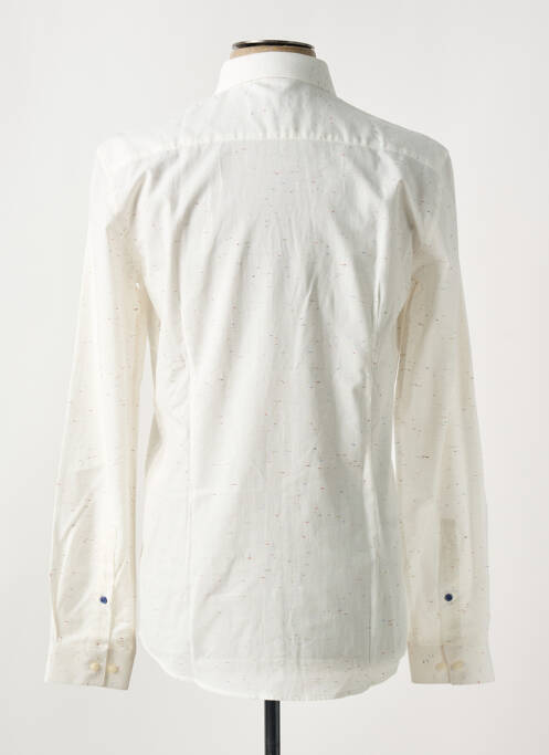 Chemise manches longues coupe cintrée beige OLIVIER STRELLI homme