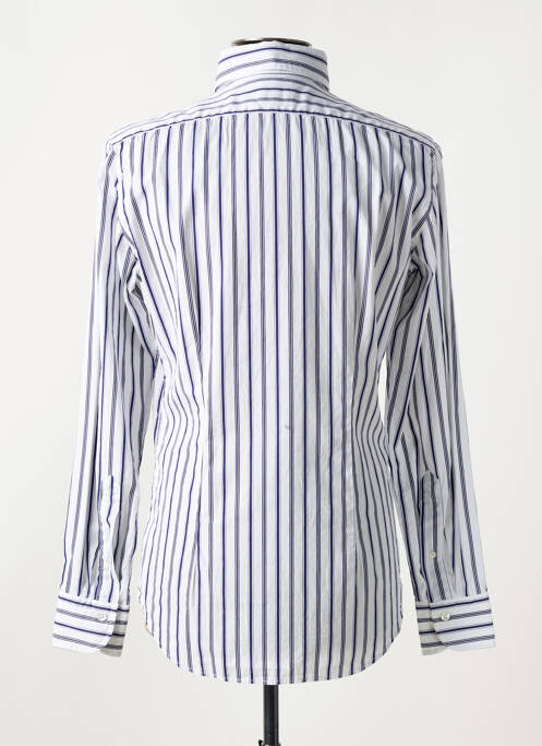 Chemise manches longues imprimé rayures bleu BAGUTTA homme