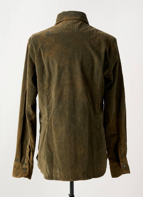 Chemise manches longues coupe droite vert TINTORIA MATTEI 954 homme