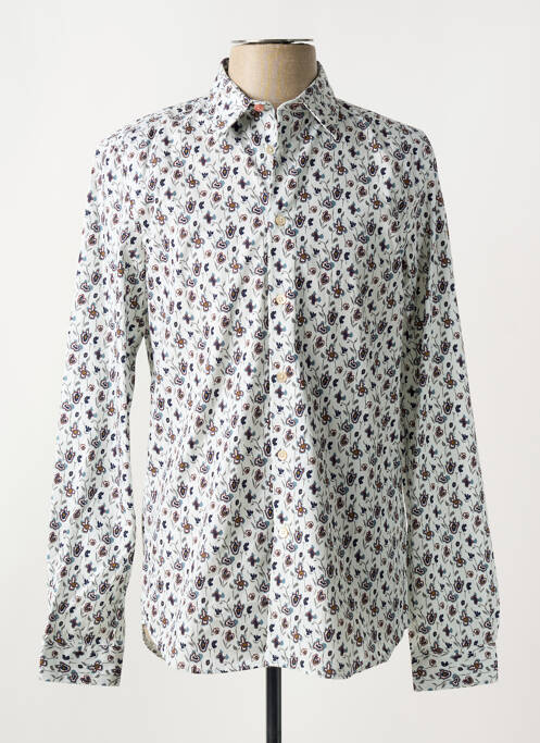 Chemise manches longues coupe cintrée blanc PAUL SMITH homme