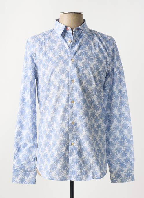 Chemise manches longues coupe cintrée bleu PAUL SMITH homme