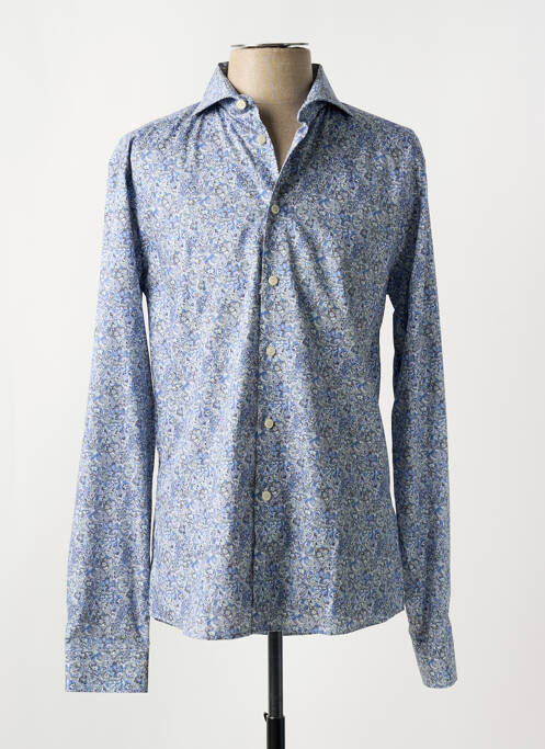 Chemise manches longues coupe cintrée bleu ETON homme