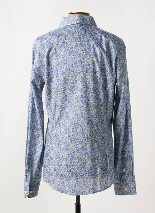 Chemise manches longues coupe cintrée bleu ETON homme