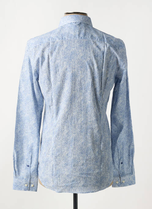 Chemise manches longues imprimé fantaisie bleu OLIVIER STRELLI homme